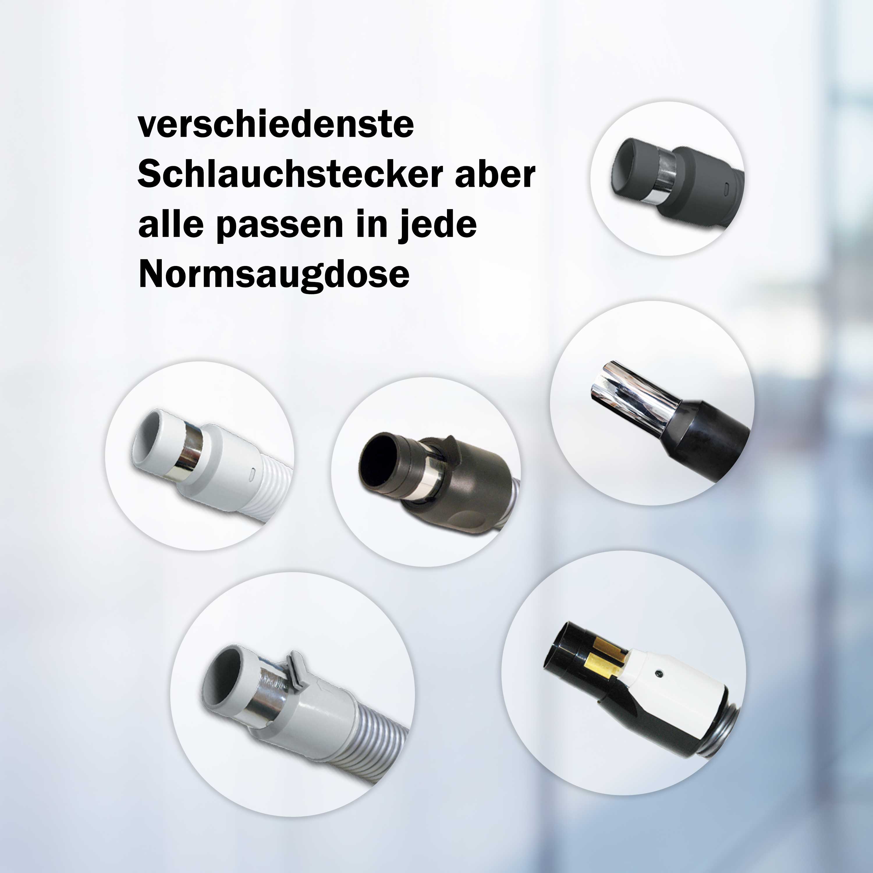 Ersatz-Schlauchstecker PVC für nicht schaltbare 39mm Schläuche