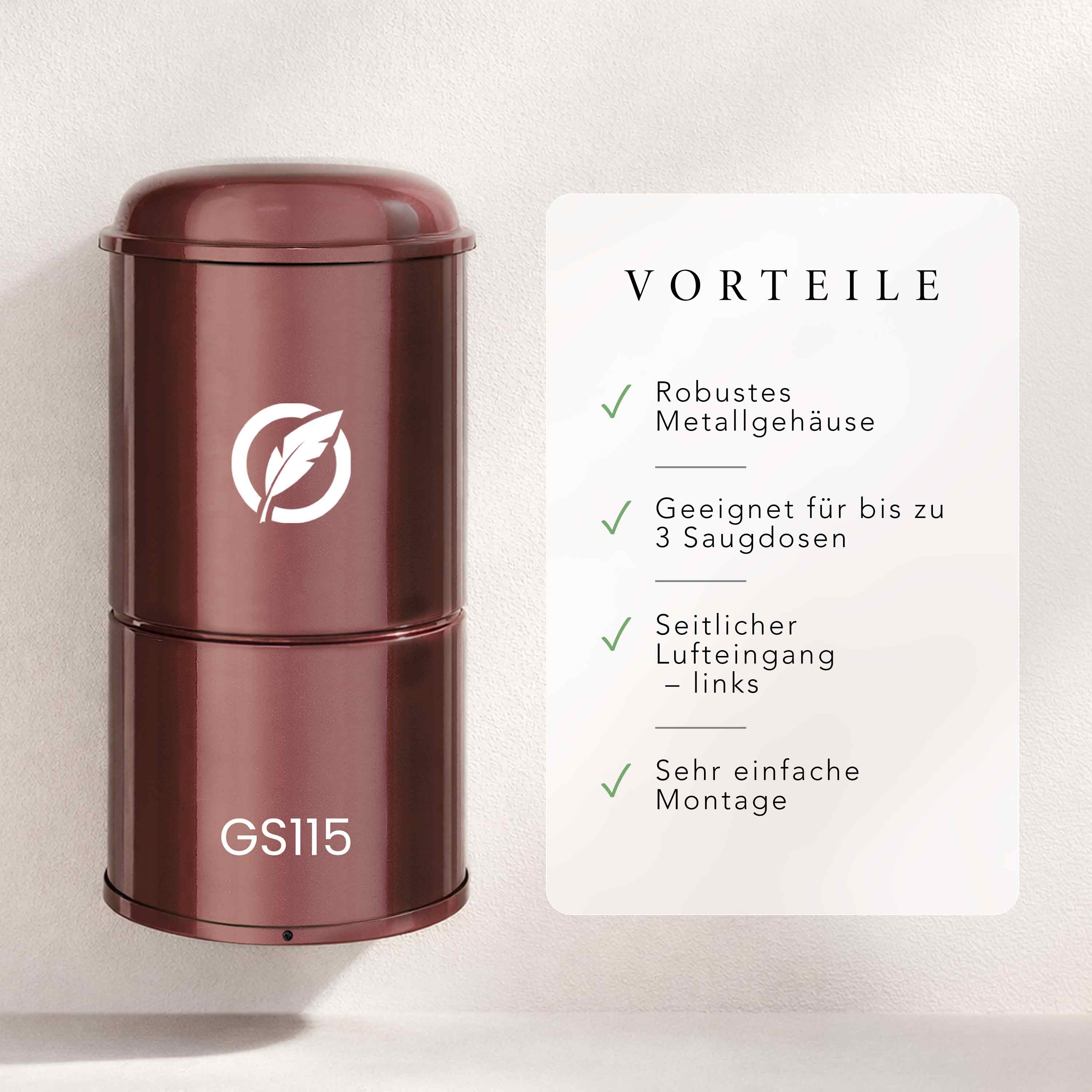 Zentralstaubsauger Gerät GS115