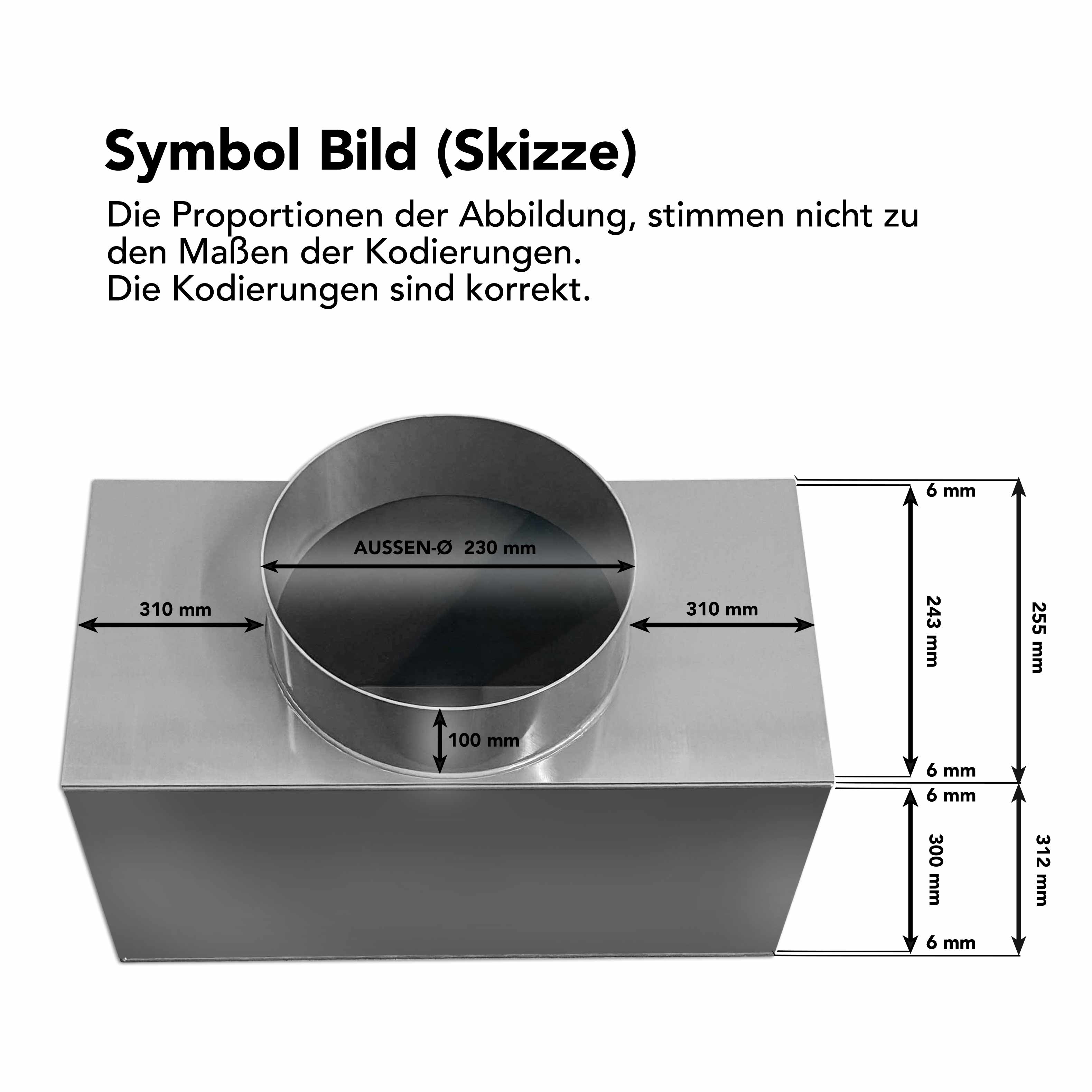 Sonder-Doppel-Schurre in PVC-schwarz für KG-Rohre 250mm od. 315mm